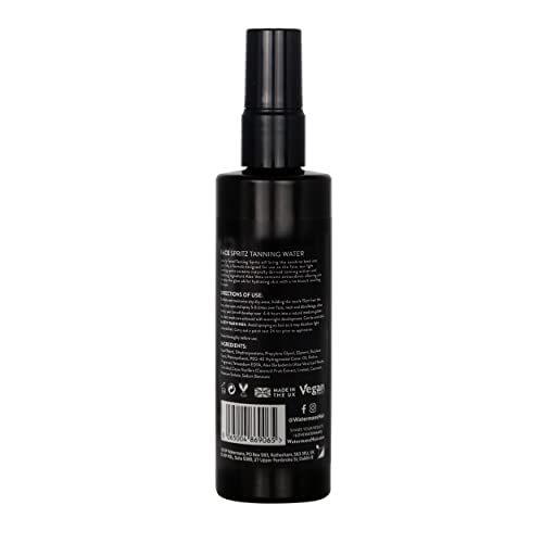 Face Self Tanning Water Aloe Vera 150ml - Self Tan Face Mist, Face Tan, Vegan, DHA Natural Tanning Active no biscuit smell, Tropical smelling