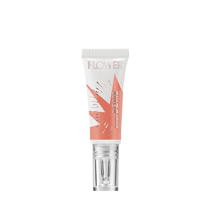 FLOWERBEAUTY Blush – FLOWER Beauty Liquid Blush Makeup Bomb Color Drops -Silky Lightweight Formula + Gel Cream Blush for Cheeks - Radiant + Glossy Finish - Buildable + Lightweight Formula - Cruelty-Free + Vegan (Pinched)