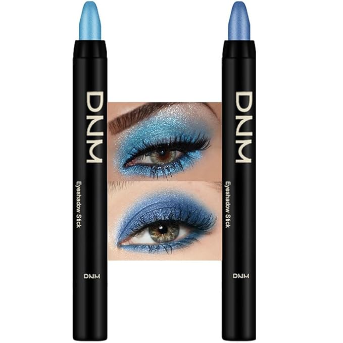evpct Eyeshadow – evpct 2Pcs Cream Eyeshadow Sticks Set for Eyes Dazzling Blue & Royal Blue Shimmer Eye Crayon Shadow Brightener Stick Pencil Pen Bulk sombras en crema para ojos 11+13