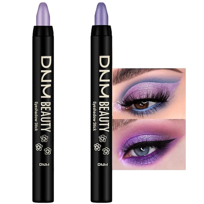 evpct Eyeshadow – evpct 2Pcs Cream Eyeshadow Sticks Set for Eyes Light Purple & Violet Shimmer Eye Crayon Shadow Brightener Stick Pencil Pen Bulk sombras en crema para ojos 08+09