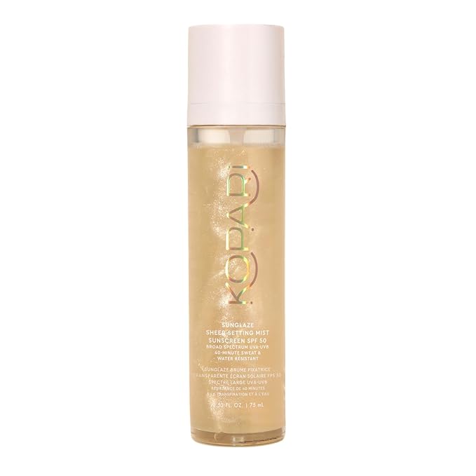 Kopari Face Mists – Kopari Sunglaze Sheer Setting Mist Sunscreen SPF 50, Weightless, Fast Drying, Ultra-Fine Setting Spray, Made With Hyaluronic Acid, Sets Makeup For A Hydrated, Dewy Finish, 2