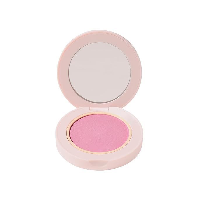 WanderBeauty Blush – Wander Beauty Hydrating Powder Blush - Lightweight, Pink Blush Makeup with a Blurring, Satin Finish - Buildable Formula with Hyaluronic Acid, Squalane & Aloe Leaf Extract - Priority Pink - 0