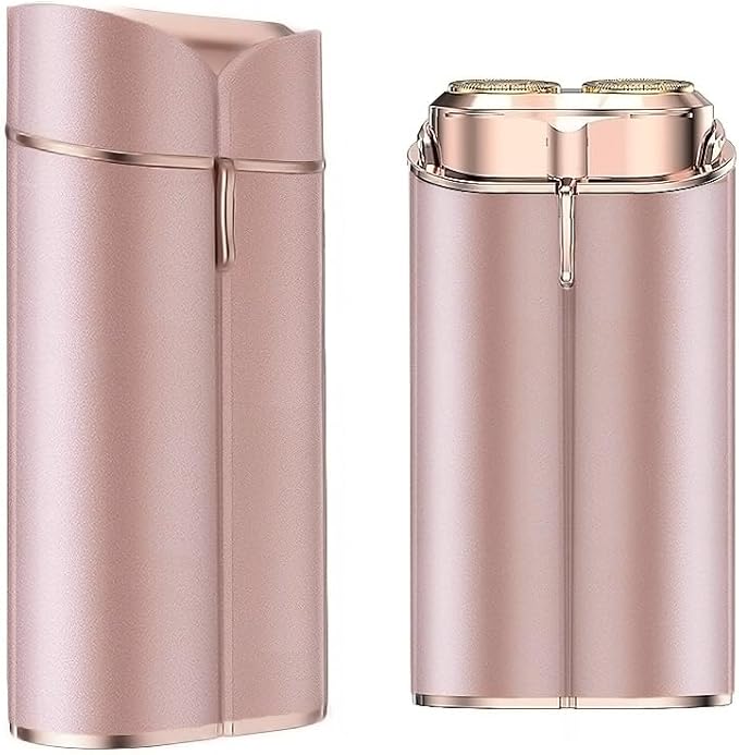 CHNYBQTDirect Epilators – Facial Hair Removal for Women, Portable Painless Electric Shaver Device with Built-in LED, Wet/Dry Electric Razor Hair Remover Epilators for Face, Chin, Upper Lip and Arms (Rose Gold-2025)