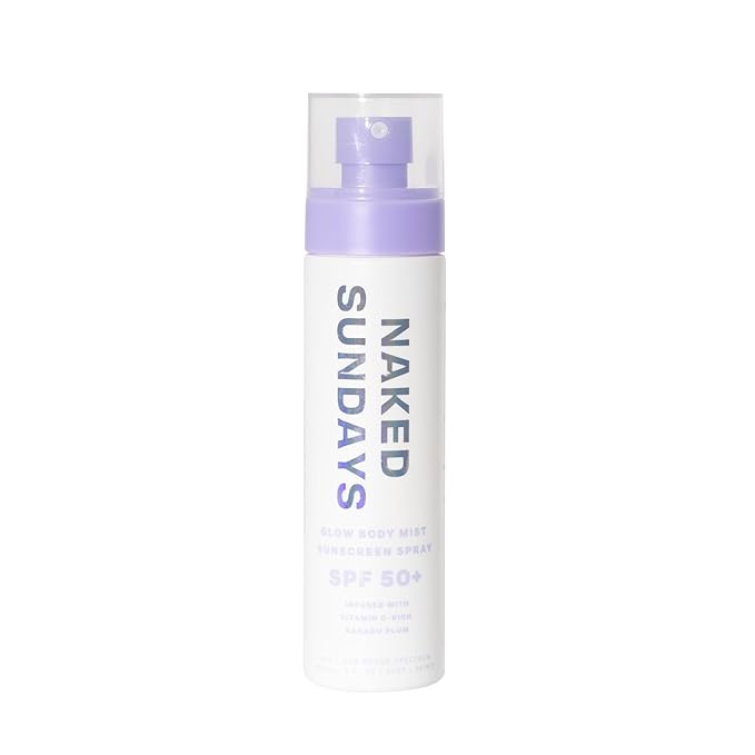 NakedSundays Body Sunscreens – Naked Sundays SPF 50+ Body Mist Sunscreen Spray UVA/UVB Broad Spectrum Mist, 150 ml