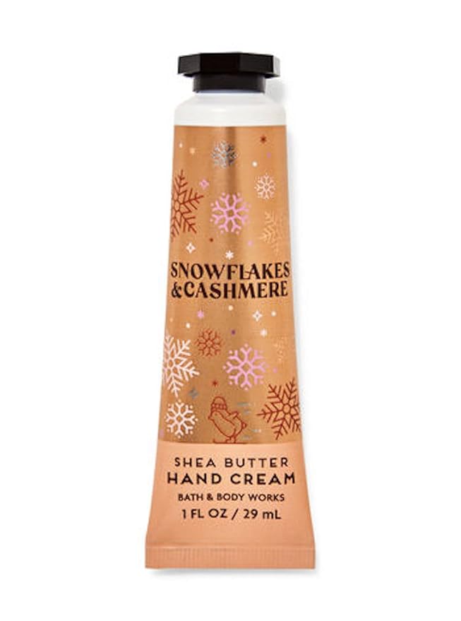 LushLather Hand Creams & Lotions – Bath & Body Works Snowflakes & Cashmere Shea Butter Travel Size Hand Cream 1oz (Package Artwork Varies)