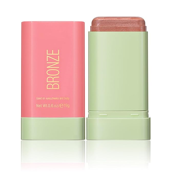 Tiejdhr Blush – Multi-Use Makeup Blush Stick, Beauty Tinted Solid Blush Stick,Facial Contouring Highlight & Brighten Face Stick, Waterproof Moisturizer Stick, Suitable for All Skin (1#Warm Glow)
