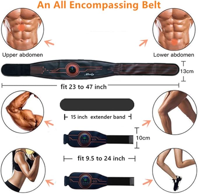 Top Pick – Fitness Workout Toner Abs Training Gear EMS Muscle 23''-60''
