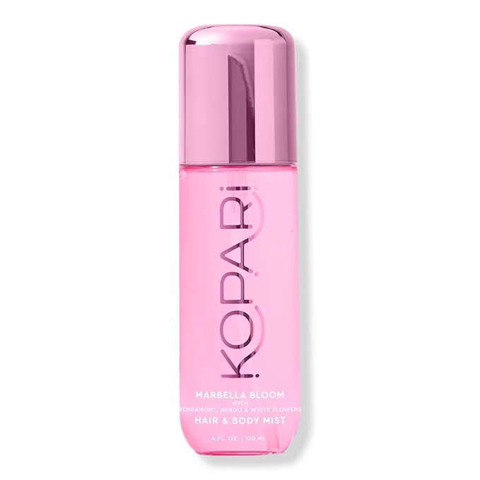 Kopari Body Sprays – Kopari Hair & Body Mist Marbella Bloom, Long-Lasting Bright Inviting Floral, Blend of Neroli & Bergamot, with a Touch Of Cardamom and Vetiver, 4 oz