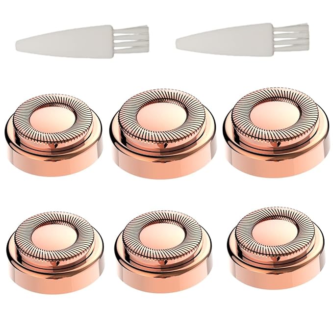Fjwedve Replacement Heads – Replacement Heads For Finishing Touch Flawless Facial Hair Remover,Women Hair Removal Shaving Head First Generation (6PCS, GEN 1)