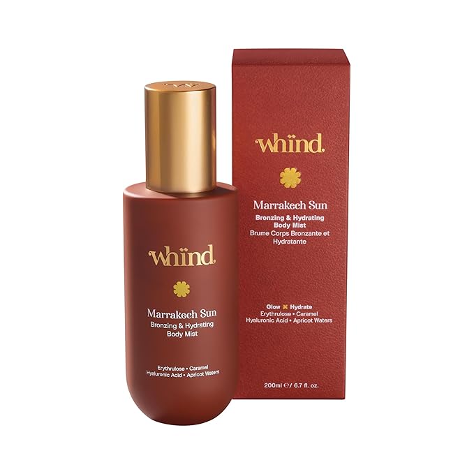 whind Body Self-Tanners – Hydrating Self-Tanning Body Mist – Lightweight Bronzing Spray with Hyaluronic Acid & Glycerin for a Natural Tan – 200ml