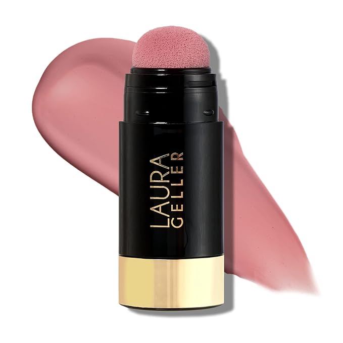 LauraGeller Blush – LAURA GELLER NEW YORK Serum Blush Tint, Lightweight Liquid Blush for Cheeks, Weightless Watercolor Sheer Finish, Practical Pink