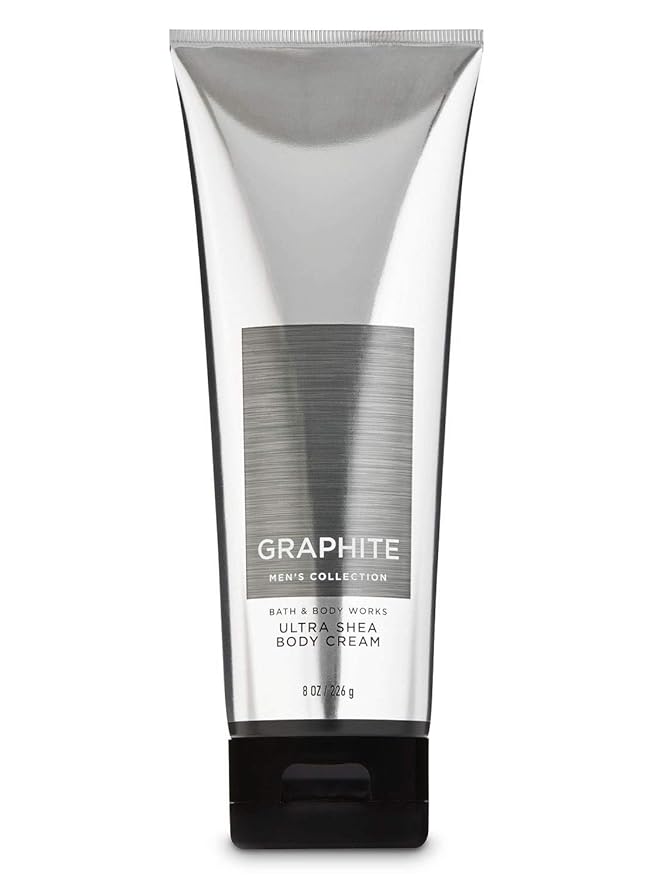 LushLather Lotions – Bath and Body Works Graphite for Men Ultra Shea Body Cream Moisturizing Lotion 8 ounces