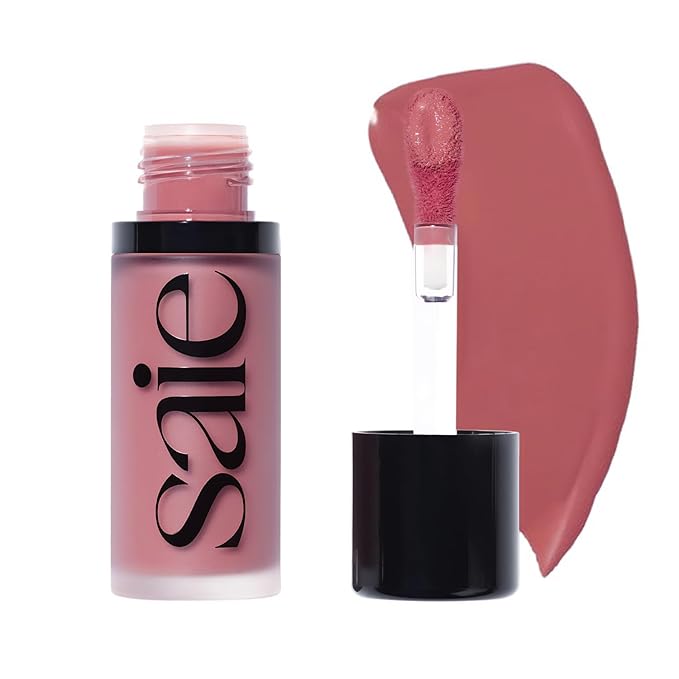 Saie Blush – Saie Dew Liquid Blush for Cheeks - Hydrating Cream Blush Stick with a Blendable + Buildable Formula - Skincare Infused Dewy Cheek Tint for a Natural Flush - Glowy Makeup Essential - Chilly (