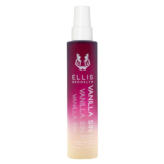 EllisBrooklyn Body Sprays – Ellis Brooklyn VANILLA Body Mist - Gourmand Perfume with Black Cherry, Fresh Freesia, & Bourbon Vanilla, Vegan Perfume Made In The USA, 100 ml/3