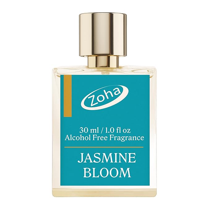 Zoha Body Sprays – Zoha Jasmine Bloom - Jasmine Perfume for Women and Men, Alcohol Free Perfume Oil Roll On and Fragrance Mist