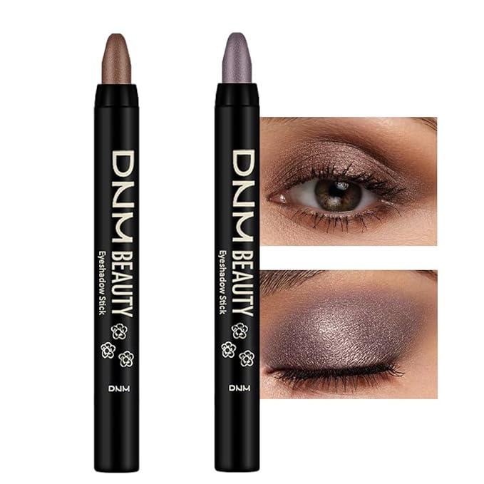 evpct Eyeshadow – evpct 2Pcs Cream Eyeshadow Sticks Set for Eyes Waterproof, Cocoa Shimmer & Smoky Amethyst Shimmer Matte Eye shadow Stick Pencil Pen Bulk sombras en crema para ojos 21+24
