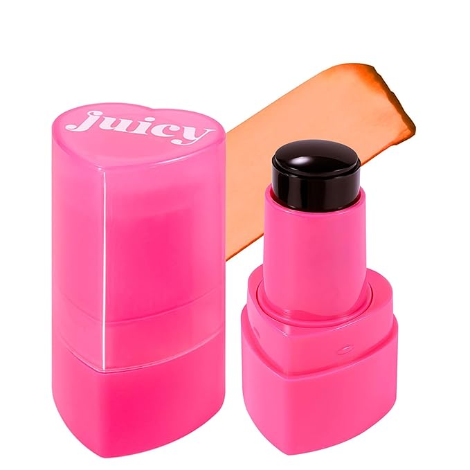 Qawnfy Blush – Water Jelly Tint Blush, 3-In-1 Multi-Use Blush Cream Blush Stick for Eyes, Cheeks & Lips, Hydrating & Bouncy Jelly Texture, Blends Perfect for Skin Portable Multipurpose Long Lasting Waterproof(05, s)