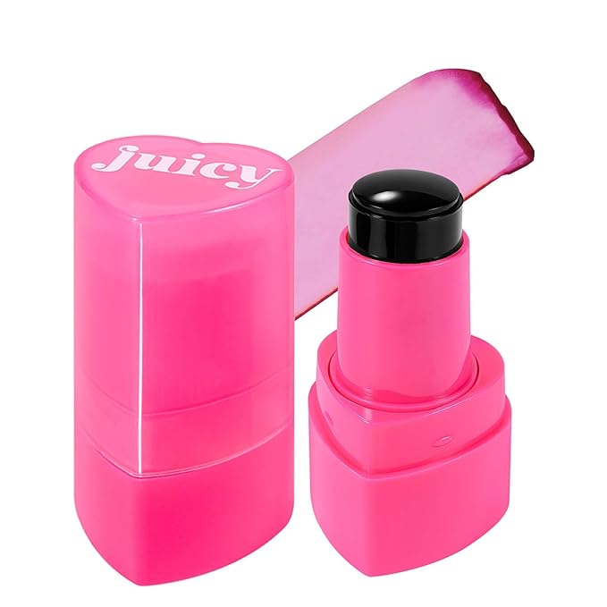 Qawnfy Blush – Water Jelly Tint Blush, 3-In-1 Multi-Use Blush Cream Blush Stick for Eyes, Cheeks & Lips, Hydrating & Bouncy Jelly Texture, Blends Perfect for Skin Portable Multipurpose Long Lasting Waterproof(02, s)