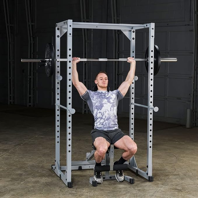 Top Pick – Powerline by Body-Solid (PPR200X) Adjustable Power Rack - 18-Level Strength