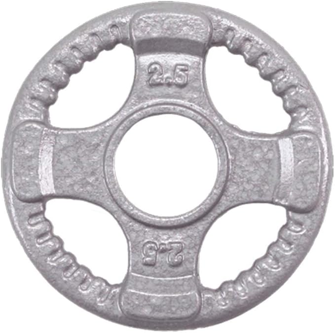 Top Pick – Body-Solid Cast Iron Olympic Quad Grip Design Weight 2 Inch