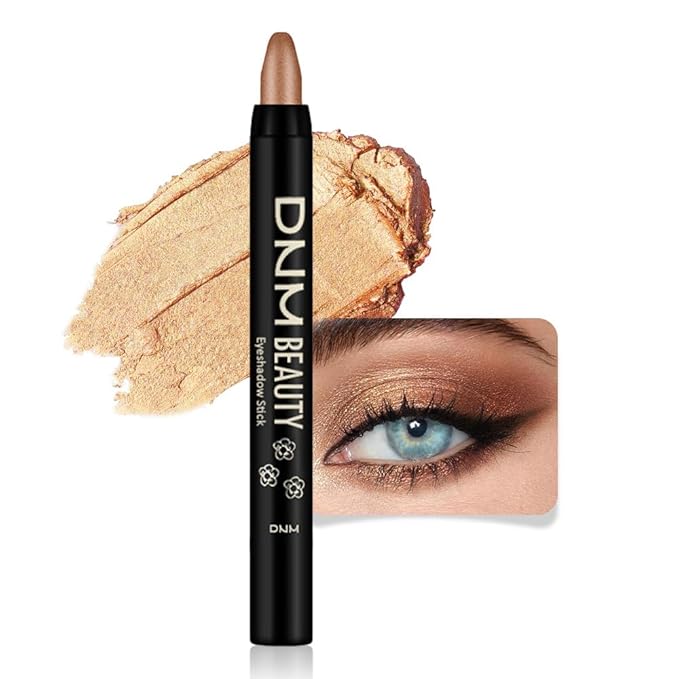 evpct Eyeshadow – evpct Beige Gold Shimmer Cream Eye Shadow Brightener Sticks Set for Eyes, Gold Shimmery Matte Pencil Eye shadow Applicator Stick Pen Palette Makeup Waterproof sombras en crema para ojos 15#