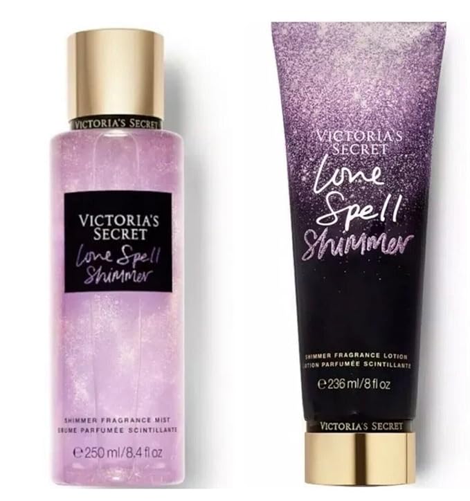 VictoriasSecret Body Sprays – Victoria's Secret Fragrance Body Lotion & Body Mist Set (Love Spell Shimmer)