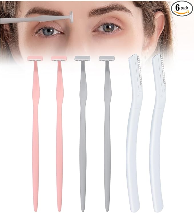 Cutit Disposable Razors – Eyebrow Razors w/Dermaplane Razors Set - Japanese Premium Quality Blades - Small Face Razors for Peach Fuzz and Fine Hair, Multipurpose Exfoliating Dermaplaning Tools for Women and Men