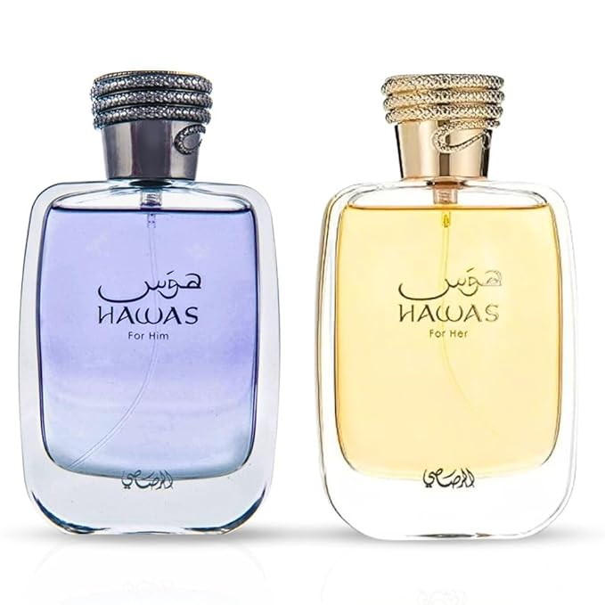 RASASI Eau de Parfum – RASASI Hawas For Him & Hawas For Her EDP Sprays 100ML (3