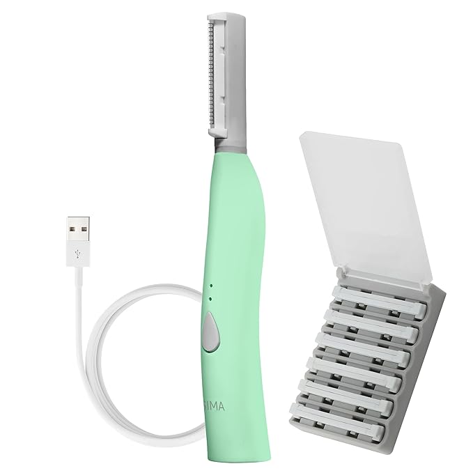 SPASCIENCES Microdermabrasion Devices – SPA SCIENCES - SIMA Patented Dermaplane Razor for Women Face – Painless 2-in-1 Facial Exfoliation & Peach Fuzz Hair Removal – Anti-Aging – 3 Speeds – Rechargeable – 7 Weeks Treatment