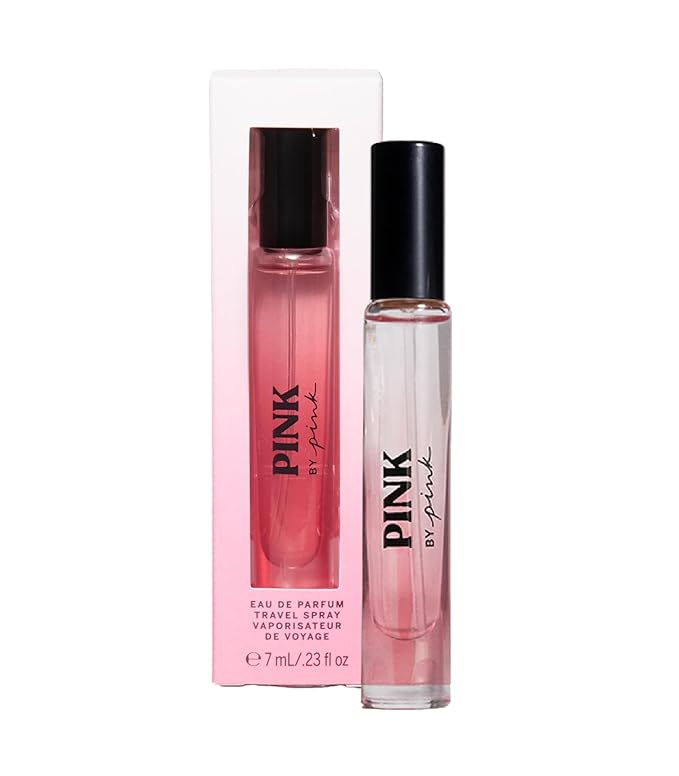 VictoriasSecret Eau de Parfum – Victoria's Secret Pink Eau de Parfum Travel Spray, Notes of Apple, Jasmine & Cedarwood, Mini Perfumes for Women (0