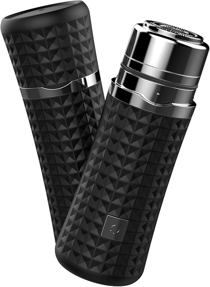 Reodolop Personal Groomers – Mini Razors for Women, Upgraded Portable Powerful Electric Razors for Men, Facial Hair Remover for Women, Painless Face Shaver for Travel and Office Business Trips Black