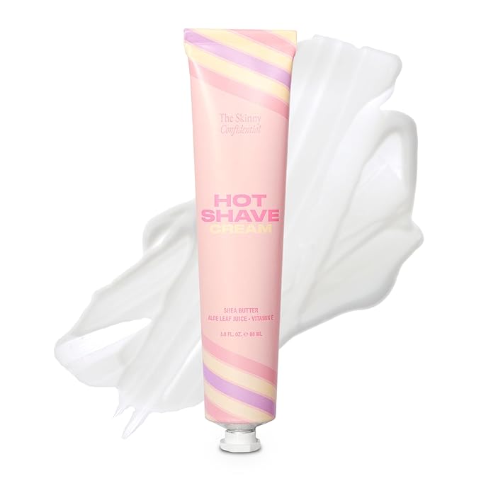 TheSkinnyConfidential Shaving Creams – The Skinny Confidential Shave Cream - Women's Face Shaving Cream for Dermaplaning to Remove Facial Hair & Peach Fuzz - Nourishing & Moisturizing Shea Butter, Aloe Leaf Juice & Vitamin E