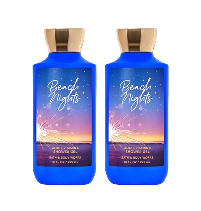 Bath+%26+Body+Works Body Washes – Bath & Body Works Shower Gel Gift Sets 10 Oz 2 Pack (Beach Nights)