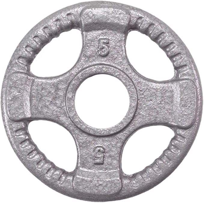 Top Pick – Body-Solid Cast Iron Olympic Quad Grip Design Weight 2 Inch