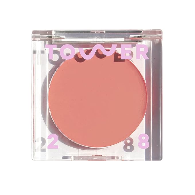 Tower28 Blush – Tower 28 Beauty BeachPlease Cream Blush for Cheeks and Lips - Multi-Purpose Lip and Cheek Tint in Rosy Nude - for Sensitive Skin – Color MAGIC HOUR, Luminous Finish