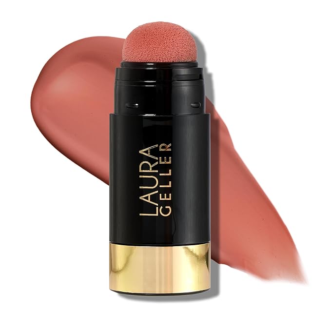 LauraGeller Blush – LAURA GELLER NEW YORK Serum Blush Tint, Lightweight Liquid Blush for Cheeks, Weightless Watercolor Sheer Finish, Refreshing Rose