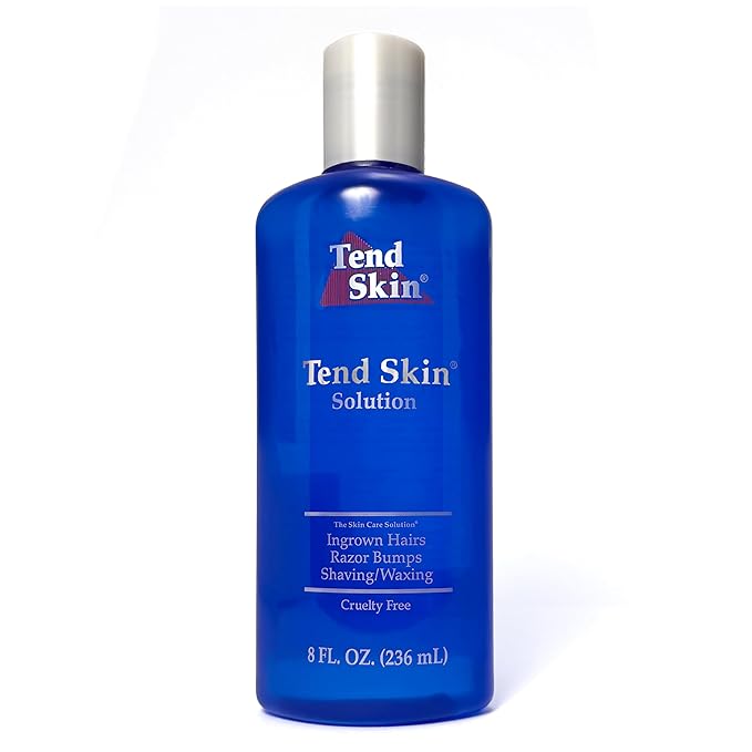 TendSkinMadeinUSA Lotions – Tend Skin Razor Bump, Ingrown Hair Solution for Unsightly Razor Bumps, Ingrown Hair and Razor Burns, Post Shaving and Waxing Toner for Men and Women, Made in USA, 8 Oz