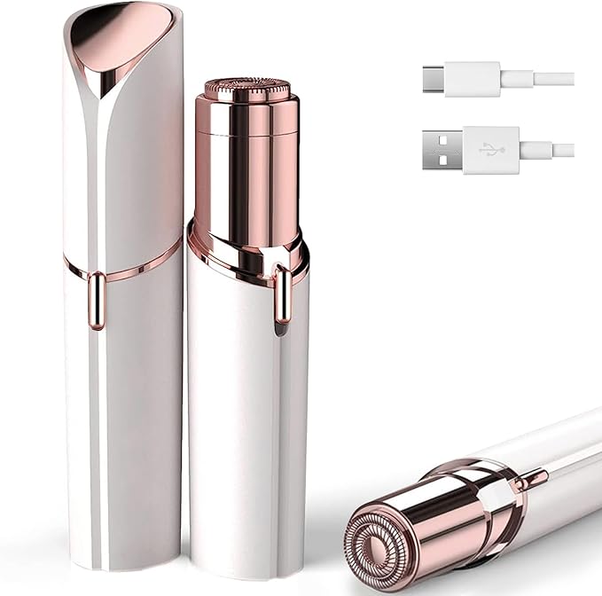 innobeaut Personal Groomers – Facial Hair Removal for Women, Painless Face Trimmer for Upper Lips, Peach Fuzz and Chin with USB Rechargeable