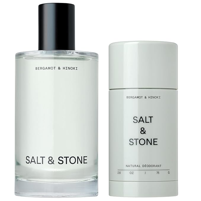 SaltStone Deodorant – Salt & Stone Body Mist + Natural Deodorant Bundle | Bergamot & Hinoki