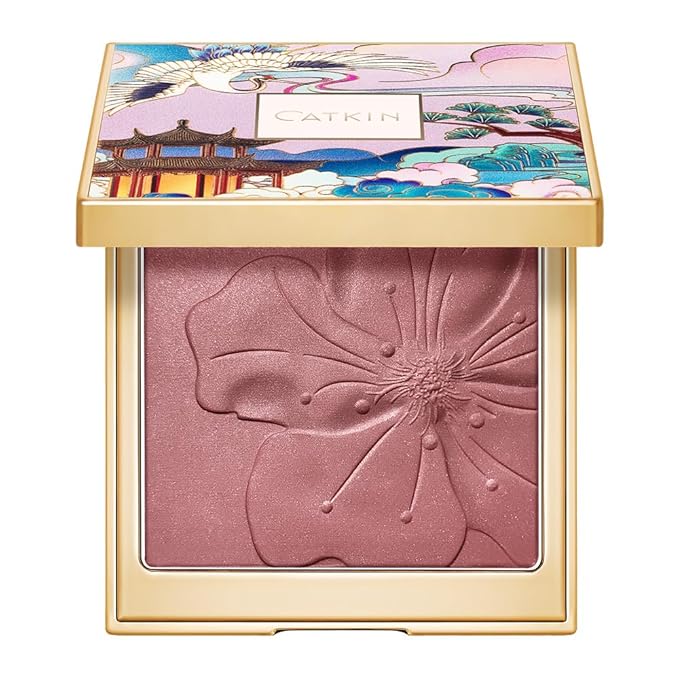 CATKIN Blush – CATKIN Cheek Powder Blush Baked Pink Makeup Blusher Creamy Light Weight Long Lasting Natural flush Finish10g (C09 Midnight)