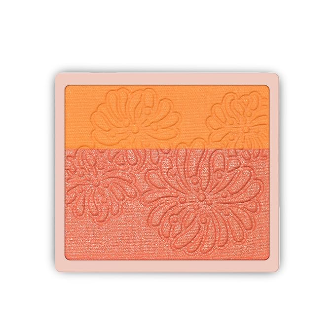 PAULJOEBEAUTE Blush – Paul & Joe Pressed Blush Palette Refill Only, Case Sold Separately, Oil-Absorbing Blush Powder, Bi-Color Face Blushes with Fitting Veil Powder, Yellow and Light Orange, 10 Tropical Mimosa, 0