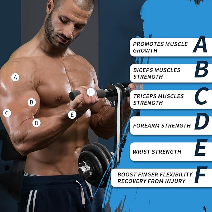 Top Pick – Wrist Roller Forearm Strengthener Exerciser: Forearm Blaster Forearm