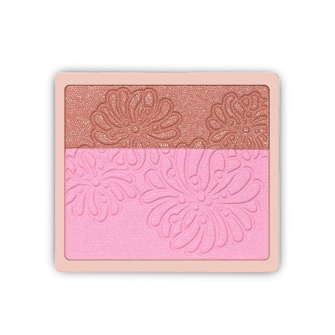 PAULJOEBEAUTE Blush – Paul & Joe Pressed Blush Palette Refill Only, Case Sold Separately, Oil-Absorbing Blush Powder, Bi-Color Face Blushes with Fitting Veil Powder, Light Beige and Pink, 06 Strawberry Chocolate, 0