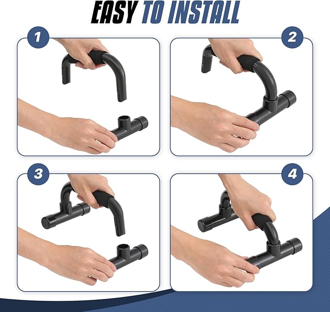 Top Pick – MADOG Portable Push Up Bars with Cushioned Foam Grip 1 Pair 330 lbs,