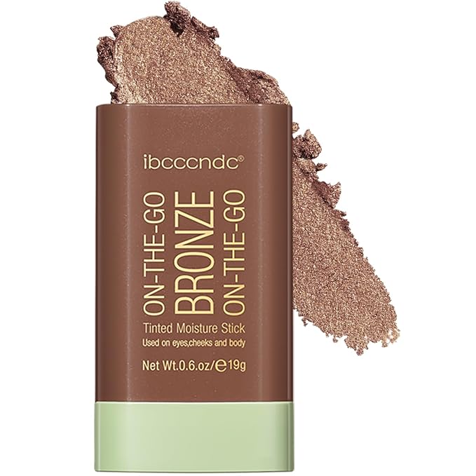 MEICOLY Highlighters & Luminizers – MEICOLY Cream Bronzer Stick, Natural Highlight Contour Makeup,Face Highlighter Stick,Contour Stick Facial Contouring Stick,Buildable Face Bronzer Face Shaping,Waterproof,04 Beach Glow