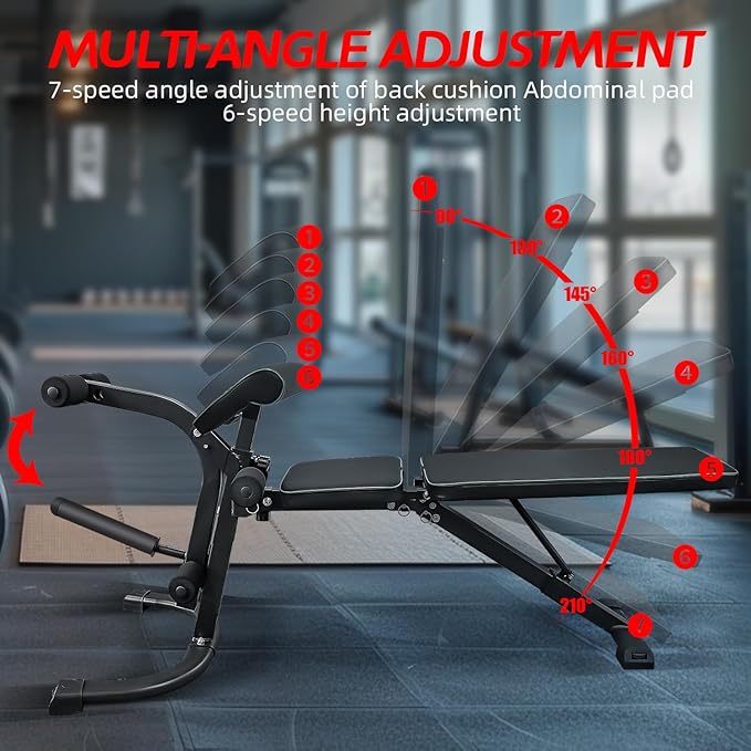 Top Pick – Multi-Functional Adjustable Weight Bench for Full Body Workout