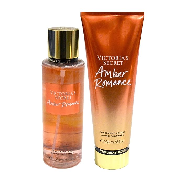 VictoriasSecret Sets – Victoria's Secret Amber Romance Set: Fragrance Body Mist & All-Skin Lotion