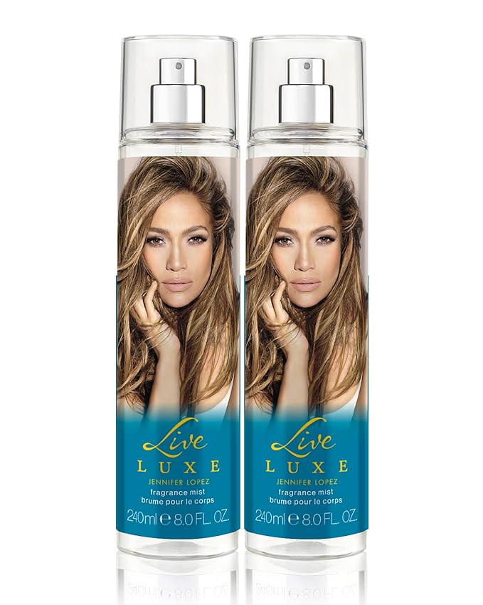 JENNIFERLOPEZ Body Sprays – Jennifer Lopez Live Luxe Body Mist, 240ml (8fl oz) Duo Pack (2 Pack)