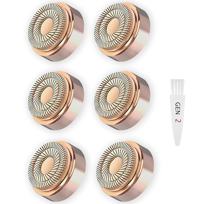 Midnt Replacement Heads – Gen 2 Replacement Heads for Flawless Facial Hair Remover, Shaver Pro Replacement Blades Heads Compatible with Finishing Touch Flawless Hair Removal for Woman Face,As Seen on TV