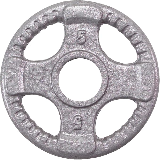 Top Pick – Body-Solid Cast Iron Olympic Quad Grip Design Weight 2 Inch
